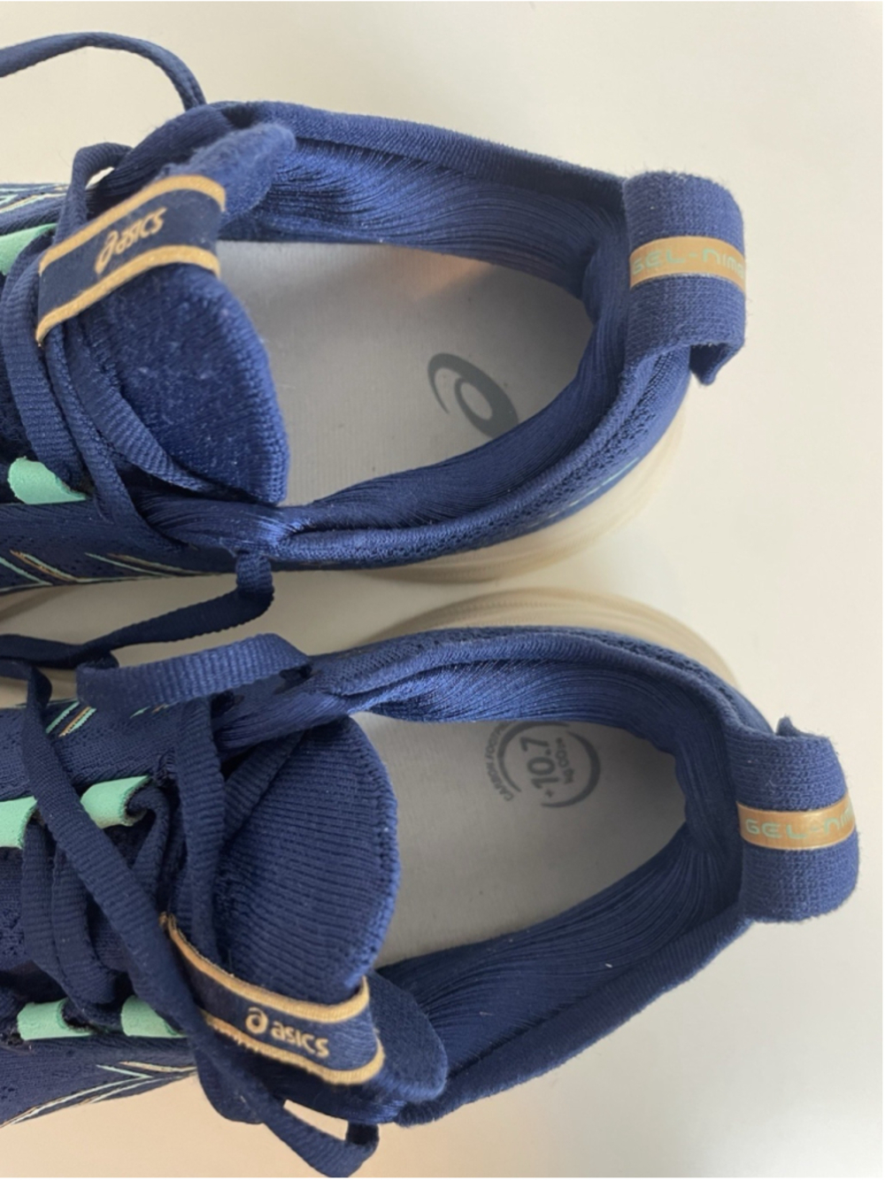 Asics Gel Nimbus 26 Womens Size 8 Blue Athletic Running Shoes Sneakers - Picture 10 of 11